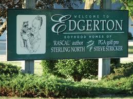 Welcome to Edgerton sign